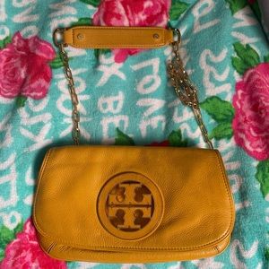Tory Burch Crossbody Yellow Mustard Purse